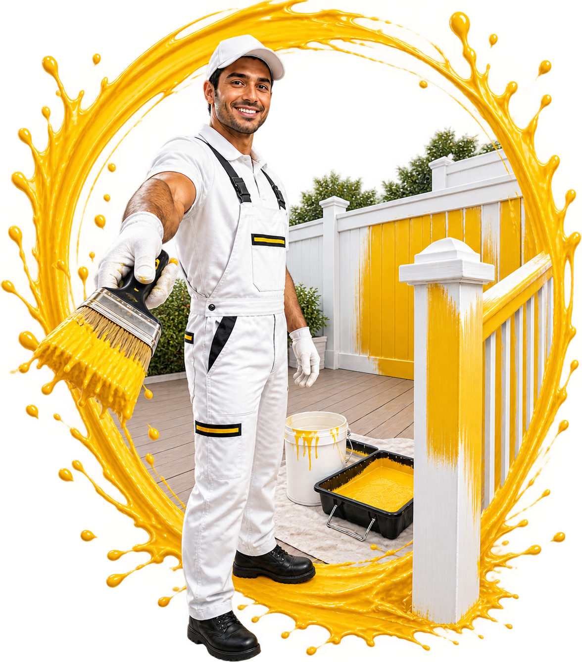 Professional fence and deck painting services