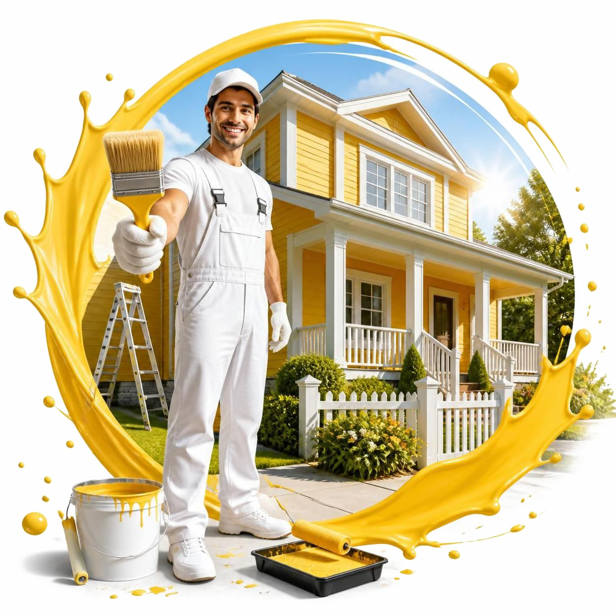 Professional exterior house painting services